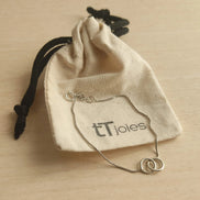 Polsera de boletes de plata 925 de 3 mm – detall