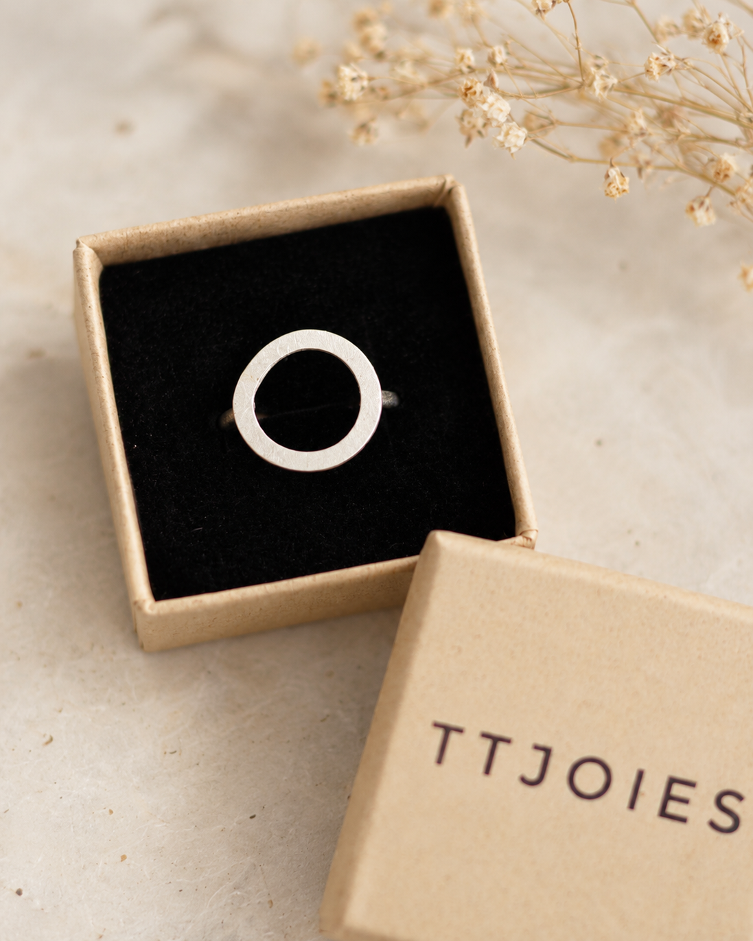 Anell HALO de plata TTJOIES – presentació en caixa
