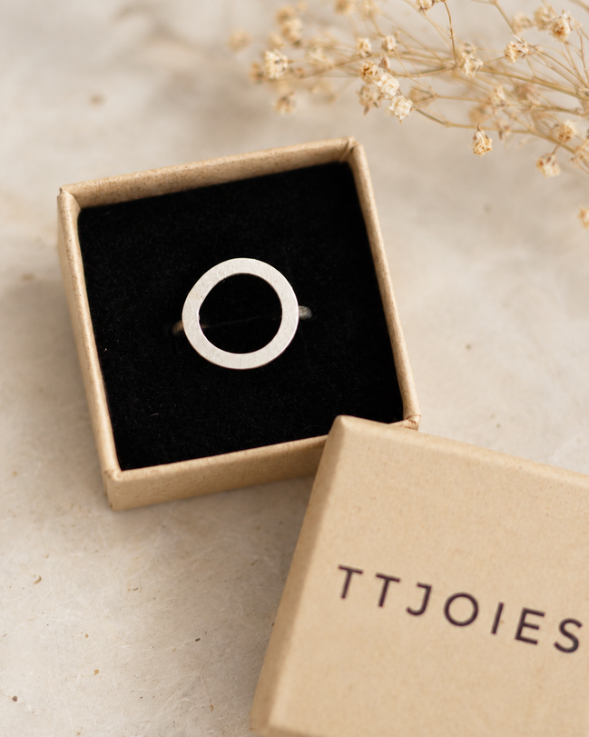 Anell HALO de plata TTJOIES – presentació en caixa
