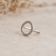 Anell HALO de plata TTJOIES – vista lateral