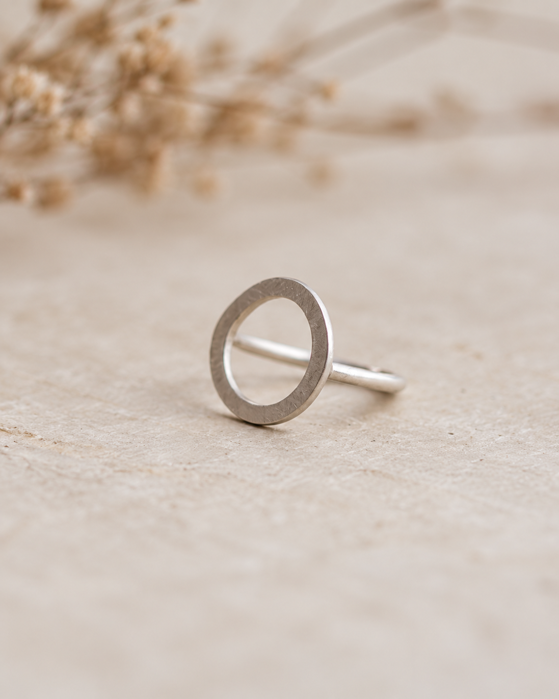 Anell HALO de plata TTJOIES – vista lateral