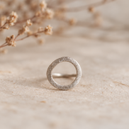 Anell HALO de plata TTJOIES – vista frontal