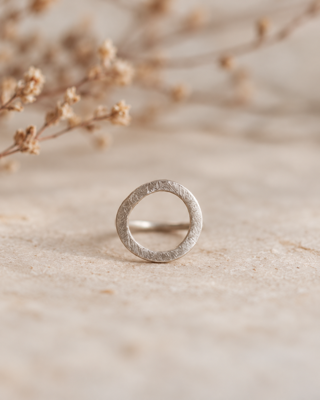 Anell HALO de plata TTJOIES – vista frontal