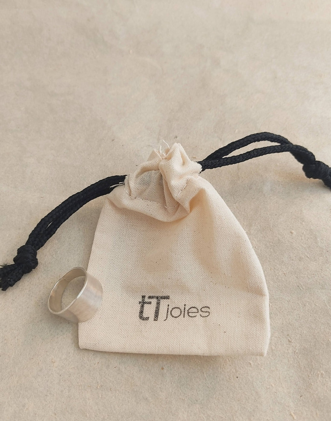 Anell TRO de plata mate – packaging TTJOIES