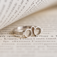Anell Ulleres de plata TTJOIES – sobre llibre