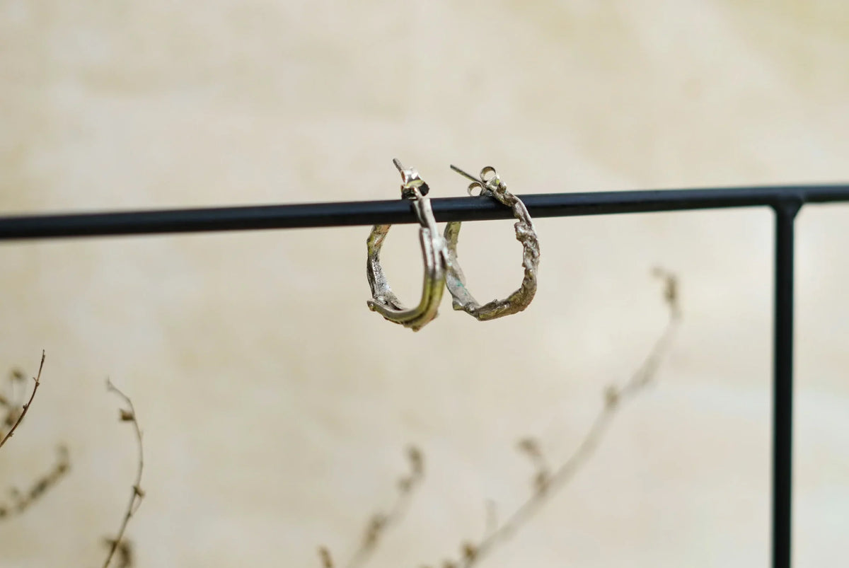 Aros orgànics de plata, vista de producte