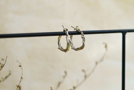 Aros orgànics de plata, vista de producte