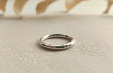 Anell Fi de Plata de Llei 925 – fotografia 1