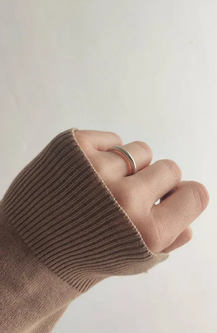 Anell Fi de Plata de Llei 925 – fotografia 3