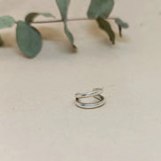 Ear cuff doble de plata, vista principal