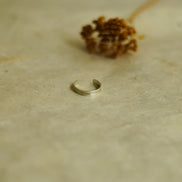 Anell midi de plata ajustable – fotografia 2