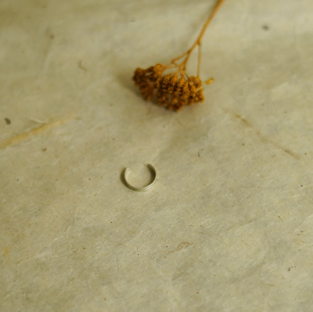 Anell midi de plata ajustable – fotografia 3