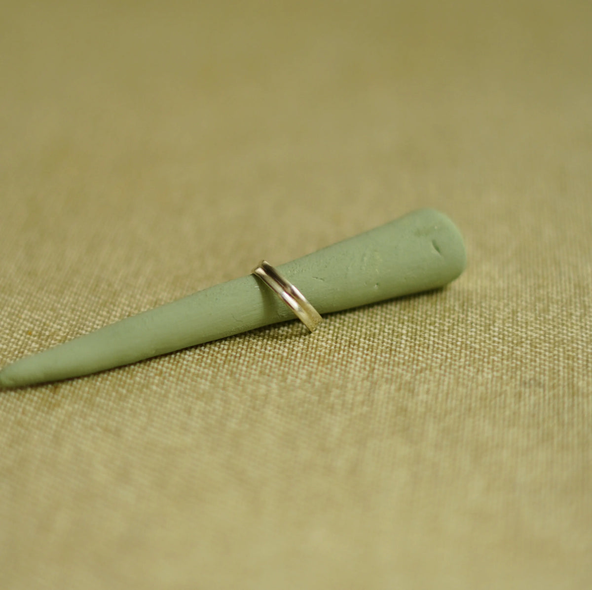 Anell midi de plata ajustable – fotografia 1